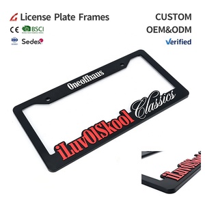 Bán Buôn Biểu Tượng Tùy Chỉnh Chất Lượng Cao Tùy Chỉnh In Nhựa Châu Âu Xe Giấy Phép Tấm Chủ USA Giấy Phép Tấm Khung Cho Xe Dec - Product Image 2