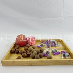 Plateau de service en bambou Zhengya 35x25x3cm rectangulaire pour restaurants, hôtels, thé, pain - Product Image 2
