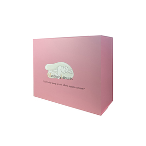 HengXing Luxury <b>pink</b> Printed Cardboard Magnetic Closure <b>Gift</b> Box with Book Shape Packaging Box for Pillows - Product Image 6