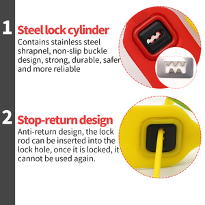 Tamper Evident <span class=keywords><strong>Seal</strong></span> Nhựa An Ninh Khóa An Toàn Cho Hành Lý Thẻ An Ninh Tamper Evident <span class=keywords><strong>Seal</strong></span> Nhựa An Ninh - Product Image 3