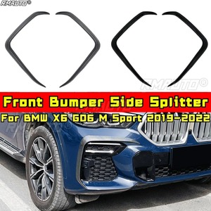Wind Knife Spoiler Tuning Air Blade Front Bumper Side <b>Splitter</b> for BMW X6 G06 M Sport 2019-2022 Car Accessories - Product Image 1
