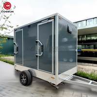 Remorque de toilettes mobiles personnalisée Cogsun avec installation rapide et fonctionnalités fiables Remorque de toilettes portables avec salle de douche