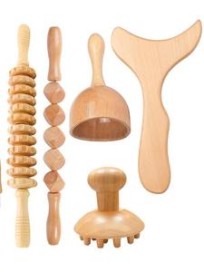 Coupe Anti-Cellulite en bois directe d'usine grattage bâton en bois masseur outils <span class=keywords><strong>de</strong></span> <span class=keywords><strong>Massage</strong></span> en bois - Product Image 2