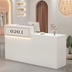 Latest Design Salon Furniture Beauty Salon Reception <b>Desk</b> Shop <b>Nail</b> Salon Checkout <b>Desk</b> - Product Image 2
