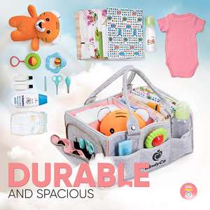 Prix usine Portable pépinière panier de rangement poubelle à la mode étanche bébé couche Caddy organisateur <span class=keywords><strong>pour</strong></span> <span class=keywords><strong>Table</strong></span> à <span class=keywords><strong>langer</strong></span> voiture - Product Image 6
