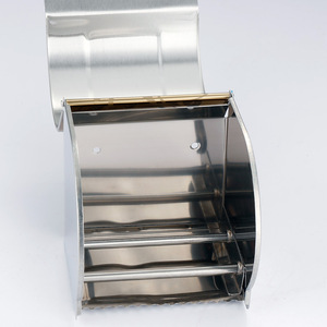 Portarrollos de Papel Higiénico de Acero Inoxidable, Doble Barra, Rectangular, Impermeable, para Uso en Baños de Hotel - Product Image 1