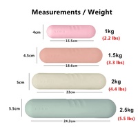 Mancuernas de Silicona Antideslizantes para Mujer, Ideales para Ejercicios en Casa, Portátiles y Amigables con la Piel, ¡Oferta!