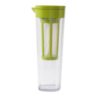 Pichet moderne en PP pour infusion à froid avec filtre, carafe à eau froide scellée, bec rotatif, récipient de stockage de boissons pour la maison et la cuisine