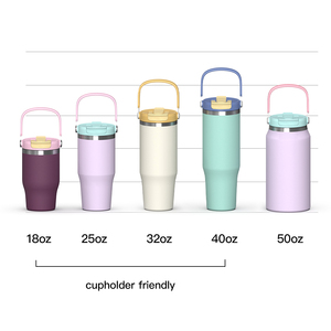 Gobelet isotherme moderne en acier inoxydable de 18 oz avec motif palais personnalisé et poignée de transport portable pour les voyages et le bureau - Product Image 6