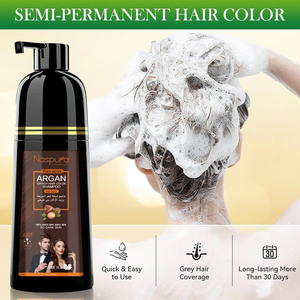 Shampooing <span class=keywords><strong>couleur</strong></span> <span class=keywords><strong>cheveux</strong></span> 100% <span class=keywords><strong>gris</strong></span> couverture foncé/moyen/brun clair coloration des <span class=keywords><strong>cheveux</strong></span> dans les 10 minutes pour <span class=keywords><strong>cheveux</strong></span> naturels - Product Image 2