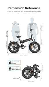 Vélo électrique EU Stock engwe ep-2 pro 250W 48V 13Ah Fatbike avec suspension avant pour adultes, vélo électrique pliable pour la ville - Product Image 2