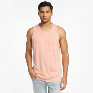 Débardeur de sport respirant de haute qualité, directement de l'usine, pour hommes, décontracté, couleur unie, tissu tricoté uni, taille XL, vêtements de fitness pour adultes - Product Image 1