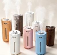 Humidificateur ultrasonique de bureau mini 350 ml à succès, fonctionnement silencieux, arrêt automatique, diffuseur d'aromathérapie, vente en gros, multi-scènes
