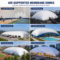 Dôme Gonflable Personnalisé Étanche pour Hall de Sport, Salle d'Entraînement, Terrain de Badminton, Terrain de Basket-Ball, Garage, Abri – Fournisseur Direct Usine
