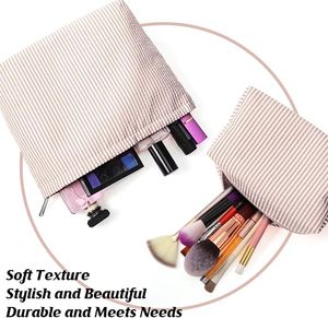 Borsa da Viaggio per Toilette, Piccola Pochette Estetica per Trucchi, Organizer per Pennelli e Prodotti Skincare, Regalo di San Valentino per Donne - Product Image 2