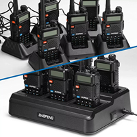 Chargeur rapide six voies pour talkie-walkie UV5R, batteries et alimentations, chargeur de batteries rapide pour radio Baofeng UV-5R UV-5RE UV-5RA