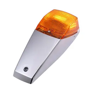 10 3/4 x 4 Inch Truck Side light Indicator Marker Amber Square 42 LEDs Rear Tail Brake Stop 12V 24V