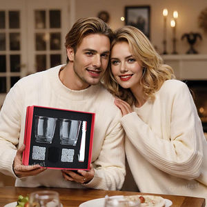 Juego de regalo de hombres de piedras de whisky reutilizables de negocios personalizados Juegos de regalo de boda de lujo <span class=keywords><strong>para</strong></span> invitados y juego de regalo de piedras de whisky - Product Image 6