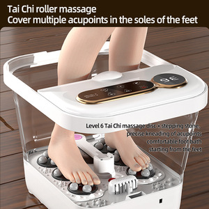 Masseur de pieds automatique pliable <span class=keywords><strong>à</strong></span> écran tactile numérique, favorise la circulation sanguine, bain de pieds électrique entièrement automatique - Product Image 4