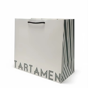 Sacs de transport en carton rigide MH, sacs en papier carrés personnalisés avec votre logo de marque, emballage de luxe, sac cadeau pour fleuriste - Product Image 1