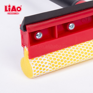 Squeegee per Finestre LiAo a Doppia Faccia con Manico in Plastica Nera per Pulizia di Porte in Vetro e <span class=keywords><strong>Auto</strong></span> - Product Image 4