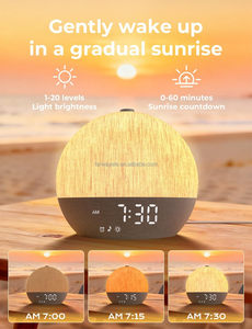 Despertador Digital con Luz de Amanecer, 30 Sonidos para Dormir, Temporizador de Sueño y Luz de Despertador con Ruido Blanco para Personas con Sueño Pesado - Product Image 3