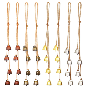 Ventes chaudes : Clochettes de Noël et du Nouvel An chinois en métal plaqué, pendentifs clochettes de sorcière, clochettes murales en bronze/rouge - Product Image 1