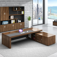 Ensemble de chaises de bureau exécutif Simple moderne grand directeur bureau de président panneau en bois massif Style luxe pour