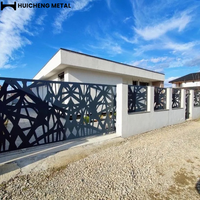 Panneaux de clôture décoratifs en aluminium découpés au laser haut de gamme, écran d'intimité moderne, revêtement poudré, clôture de jardin résidentielle, Australie