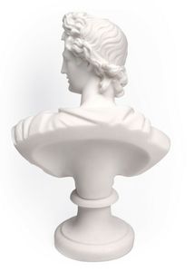 Busto de <span class=keywords><strong>Apolo</strong></span>, Estatua de <span class=keywords><strong>Dios</strong></span> <span class=keywords><strong>Griego</strong></span> Romano, Escultura de Mármol Fundido, 23 cm/9 pulgadas - Product Image 3