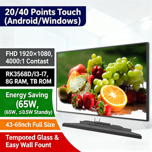 Kiosco Táctil Tacteasy 4K HD, Pantalla Publicitaria de <span class=keywords><strong>Video</strong></span>, TV Comercial para Interiores/Tienda de Alimentos/Centro Comercial/Metro con Cuerpo Delgado - Product Image 2