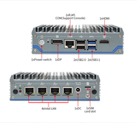 Mini PC J6412 2.5G, 4 ports I226-V, 3x M.2, 4G HD 4K, TPM 2.0, sans ventilateur, pour PfSense, OPNsense, pare-feu, VPN, appareil réseau industriel