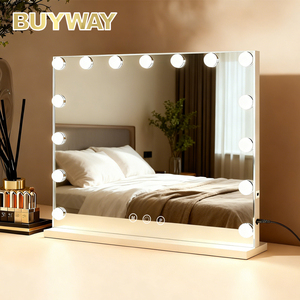 Gương trang điểm bán buôn có đèn LED, gương để bàn có đèn, sạc Type-C, gương trang điểm tùy chỉnh - Product Image 1