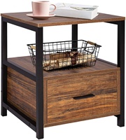 Salon table d'appoint thé table d'appoint tiroir en bois magazine nuit stands chambre