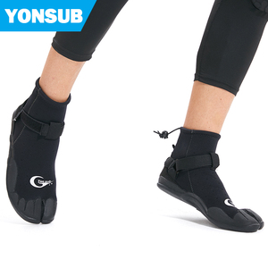 Bottes en néoprène YONSUB 3/2 mm à bout fendu, semelle en caoutchouc texturé 5/4, pour le <span class=keywords><strong>surf</strong></span>, le paddleboard et le SUP en eau chaude - Product Image 2
