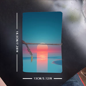 Bloc-notes A6 en papier épais, excellent pour les calculs financiers et les enregistrements de transactions des comptables avec Sun Sea Beach et Grad - Product Image 6