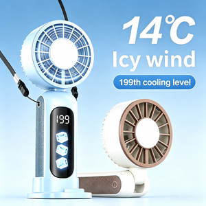 Mini ventilateur de refroidissement semi-conducteur portable, 199 vitesses réglables, rechargeable par USB, idéal pour les voyages et le camping, effet de refroidissement glacé professionnel - Product Image 2