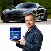 Peinture automobile 1K couleur unie anti-décoloration pour extérieur, compatible avec toutes les pistolets de pulvérisation standard