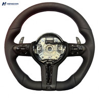 Expédition rapide, volant sport en cuir à fond plat en stock pour F36 F30 F10 F15 M3 M5 E46 E60 E70 E90 E91 M6 X5 X3