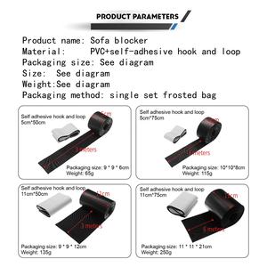 Wide Under Sofa Toy Blocker Verstellbarer Stoßfänger unter dem Bett blocker Verstellbarer <span class=keywords><strong>Hook</strong></span> <span class=keywords><strong>Loop</strong></span> Toy Couch Blocker für Möbel - Product Image 4