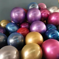 Nuovi palloncini cromati in lattice gonfiabile da 12 pollici di colore metallico per decorazioni di compleanno