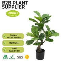 Großhandel Premium Künstlicher Geigenblatt-Feigenbaum 60cm Mit Realistischen Üppigen Blättern für Heim- und Bürodekoration Innen- und Außenbereich