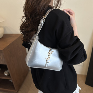 Bolso de Mano Tipo Tote Versátil de Estilo Occidental, Elegante, con Cierre de Cremallera, de PU de Alta Calidad y Color Sólido, para Mujer - Product Image 3