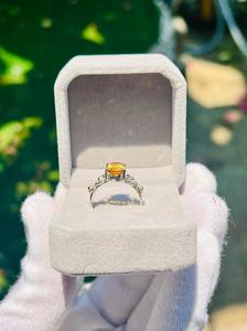 925 Sterling Silver Natural <b>Citrine</b> Oval <b>Ring</b> | 6x4 mm <b>Citrine</b> Gemstone | 0.48 Ct Handmade Yellow Gemstone <b>Ring</b> for Women - Product Image 4
