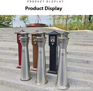 سلة مهملات بسيطة قائمة مع دلو تخزين إطفاء تصميم بدون أغطية - Product Image 5
