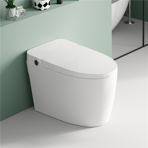 Inodoro Inteligente <span class=keywords><strong>de</strong></span> Cerámica <span class=keywords><strong>de</strong></span> Una Pieza con Sifón Moderno, Descarga Automática y Bidé, Sanitario <span class=keywords><strong>de</strong></span> Suelo - Product Image 2