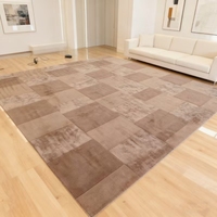 Tapis Kilim Abstrait de Prière, Design Moderne Haut de Gamme, en Laine et Soie, Fait Main, Écologique, Ignifuge, à Poil Coupé, Antidérapant, pour Hôtels
