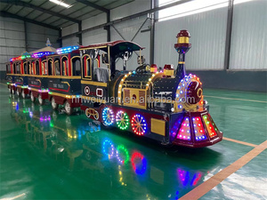 Tren Turístico Personalizado, Locomotora de Vapor Eléctrica sin Rieles, Tren de Madera para Niños en Venta para Parques Temáticos y Jardines - Product Image 6