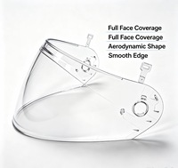 Visière transparente de remplacement pour casque de moto, pare-brise en polycarbonate