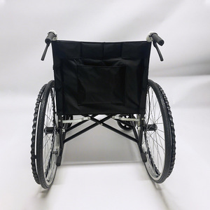 Silla de Ruedas Manual Plegable de 24 Pulgadas, Negra, Ligera, para Personas Mayores y con Discapacidad - Product Image 2